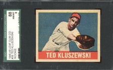 Ted Kluszewski Leaf 1948 #38 ROOKIE SGC 8 Reds Highest SGC Sold *SEND OFFERS 1st