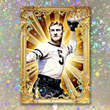 George McAfee Holographic Golden Icon Art Card 01/10 Starpop Signed Print