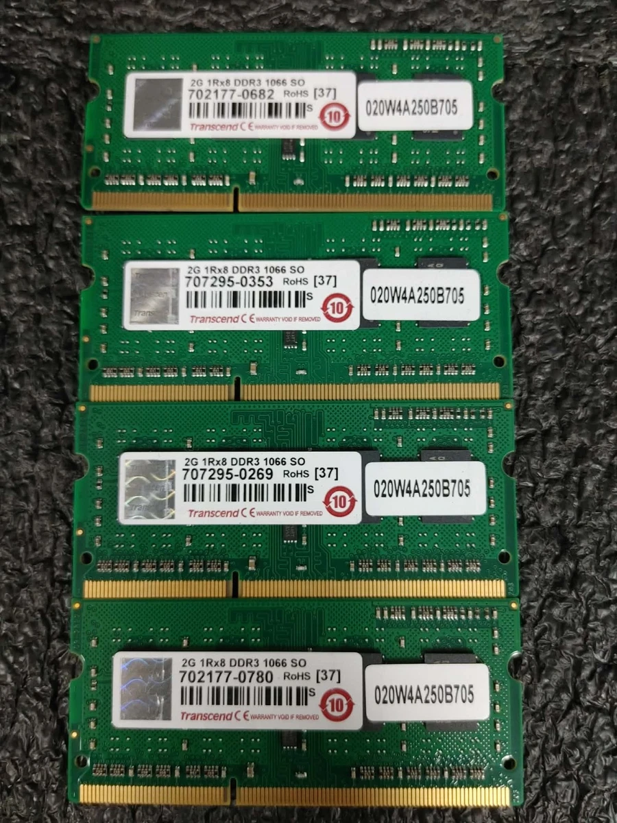 Transcend DDR3 SDRAM 2 GB Capacity per Module Memory (RAM) for