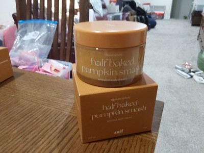 SNIF HALF BAKED PUMPKIN SMASH WHIPPED BODY CREAM LG 7 OZ NEW IN BOX FREE SHIP!