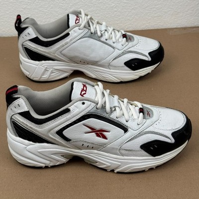 Reebok RB 802 MCX Men's White Red Sneakers - Size 9 Significant Wear & Damage