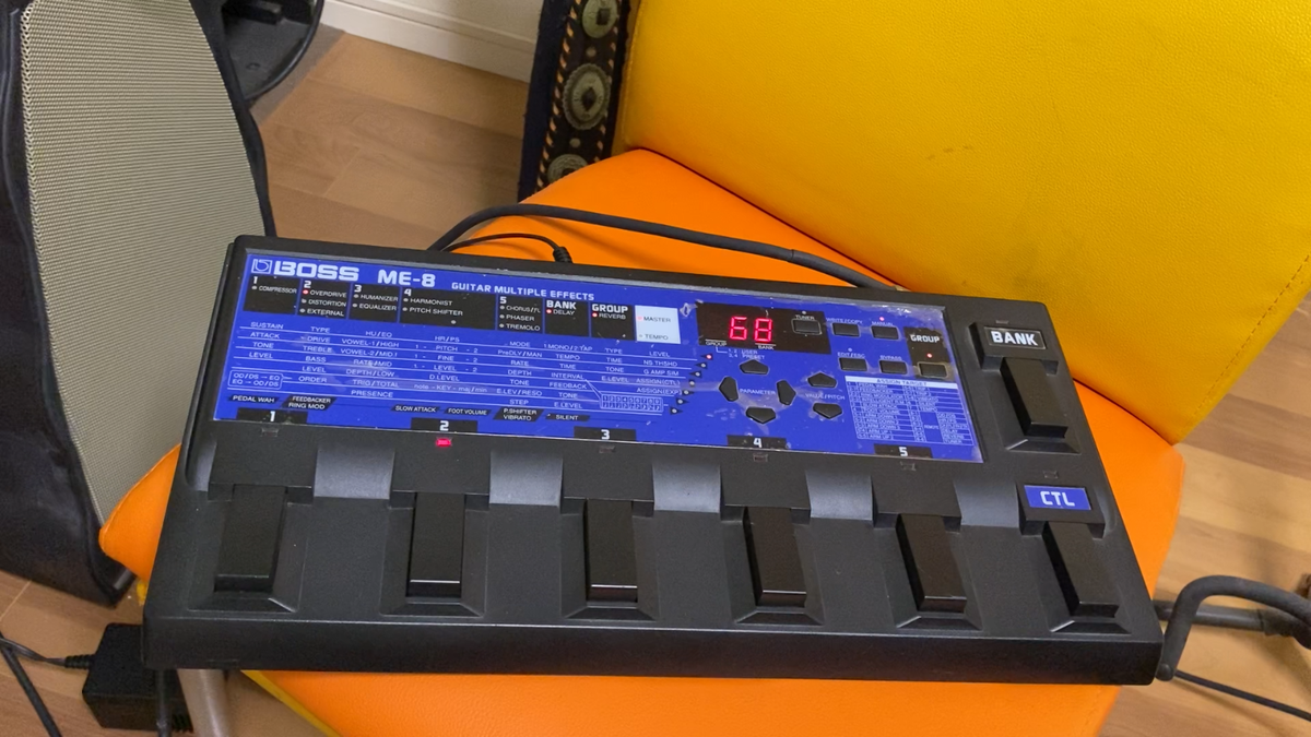 BOSS ME-8 Guitar Multiple Effects Distortion Chorus Effects Unit w