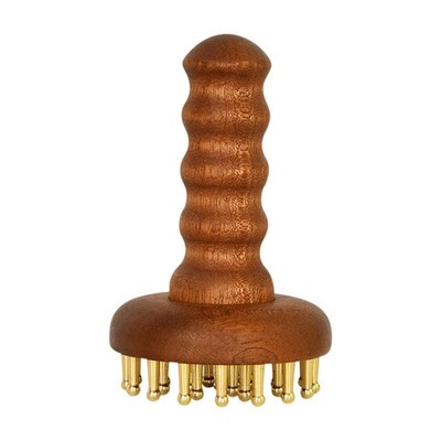 Ergonomische Kupfer-Gua-Sha-Körpermassagebürste, Lymphdrainage-Massagegerät