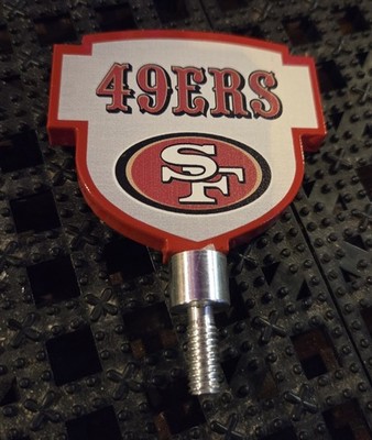 SAN FRANCISCO 49ERS 2026/27 BUD LIGHT TAP- ''BEER TOPPER''- SLIGHTLY USED-AWESOME