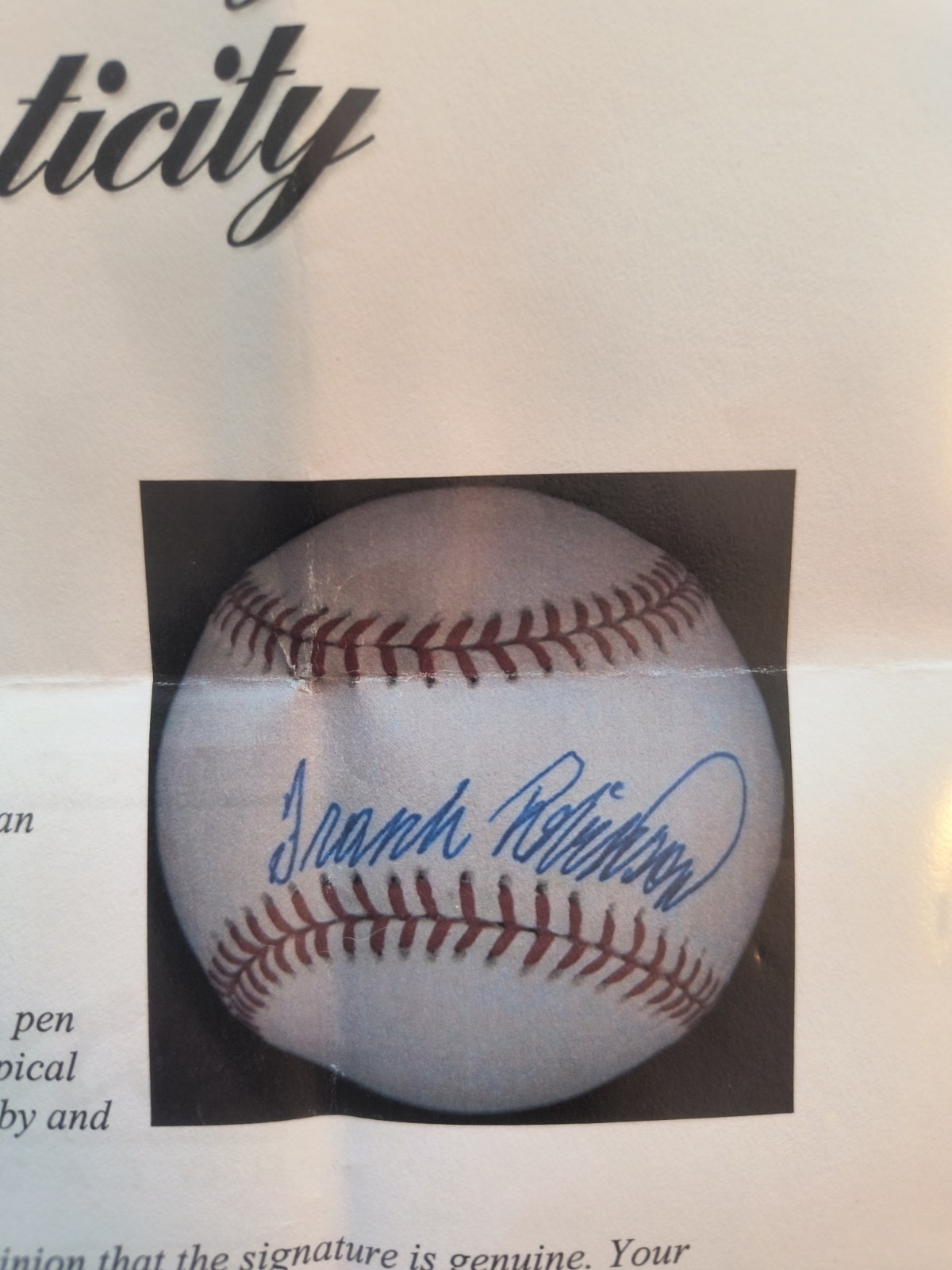 PSA DNA Frank Robinson Autographed Baseball SSB Sweet Spot Mint + 9.5 view 2