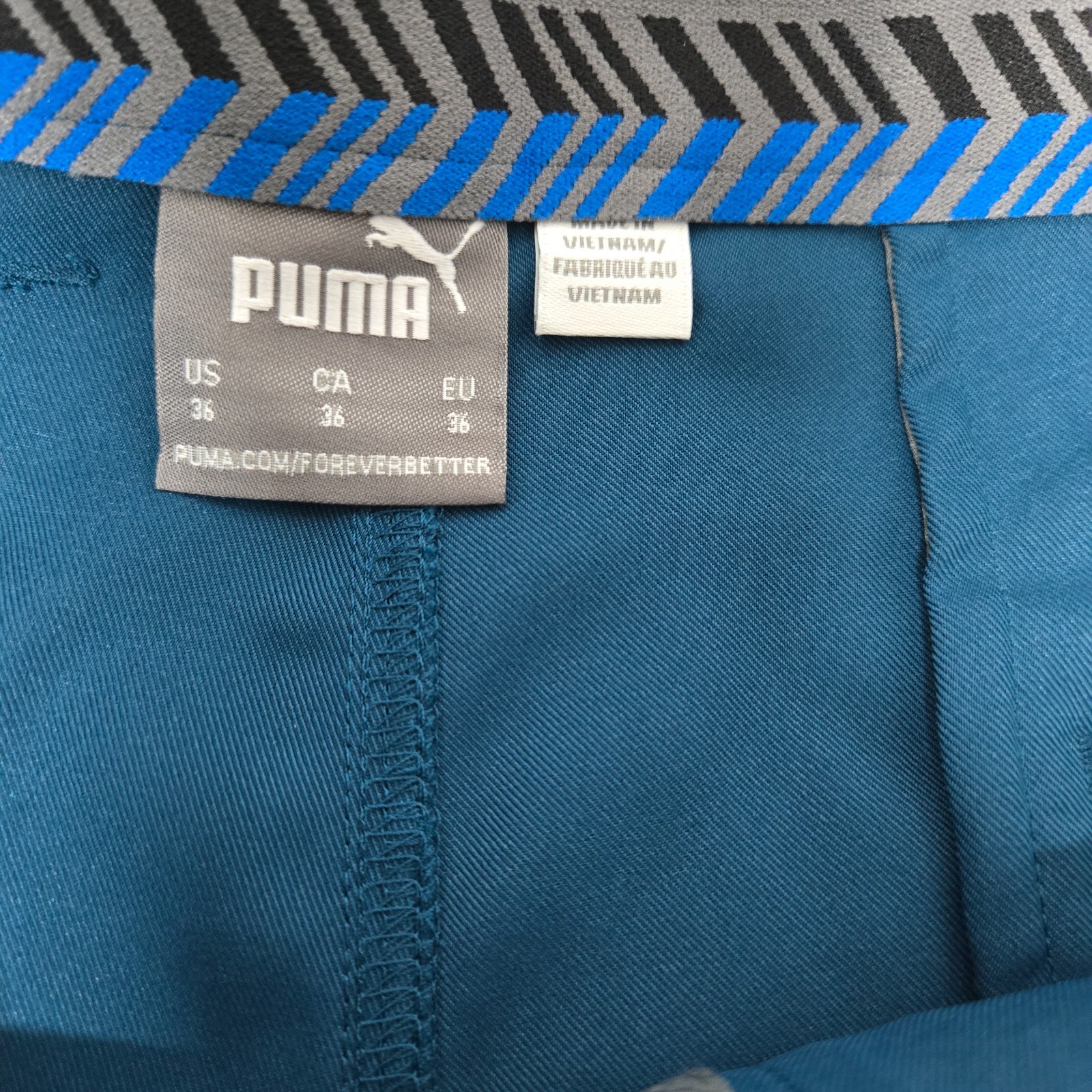 Puma Men's Dealer 8" Golf Shorts Ocean Tropic Blue Size 36 thumbnail 3