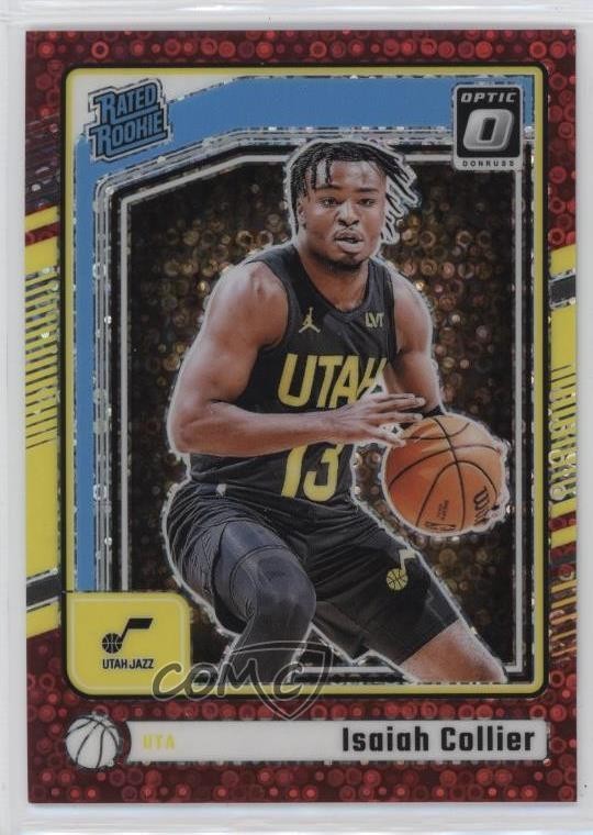 2024 Donruss Optic Rated Fast Break Red Prizm /75 Isaiah Collier #295 Rookie RC