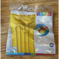 Intex Economat Yellow Inflatable Floating Pool Lounge Raft Air Float Mat New