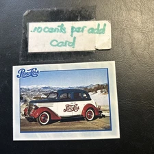 Jb8c Pepsi Cola 1994 Dart #21 Company Car 1936 Ford Sedan  Denver