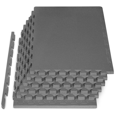 Prosourcefit Weaved Pattern Extra Thick Exercise Puzzle Mat 1-Inch Eva Foam