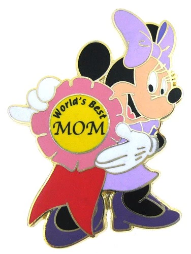 2009 Disney Minnie Mouse Worlds Best Mom Pin