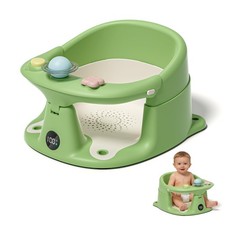 Baby Bath Seat for Babies 6 Months  up with Thermometer, Non-Slip Bath Seats...