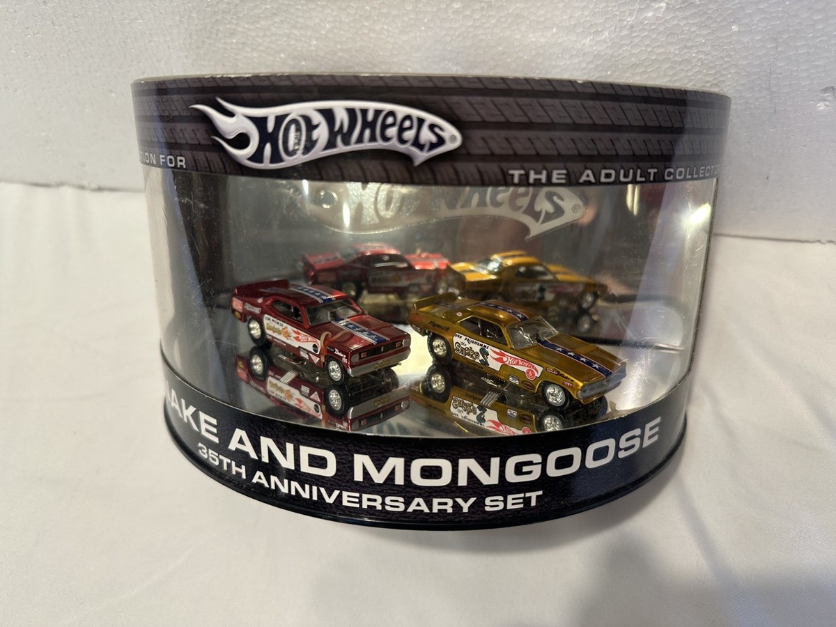 Hot Wheels Snake & Mongoose Dragster 35th Anniversary Set 1/64 NIB