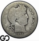 1914-S Barber Quarter, Better San Francisco Issue
