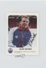 1986-87 Red Rooster Edmonton Oilers Grocery Store Issue Glen Sather HOF 2d8