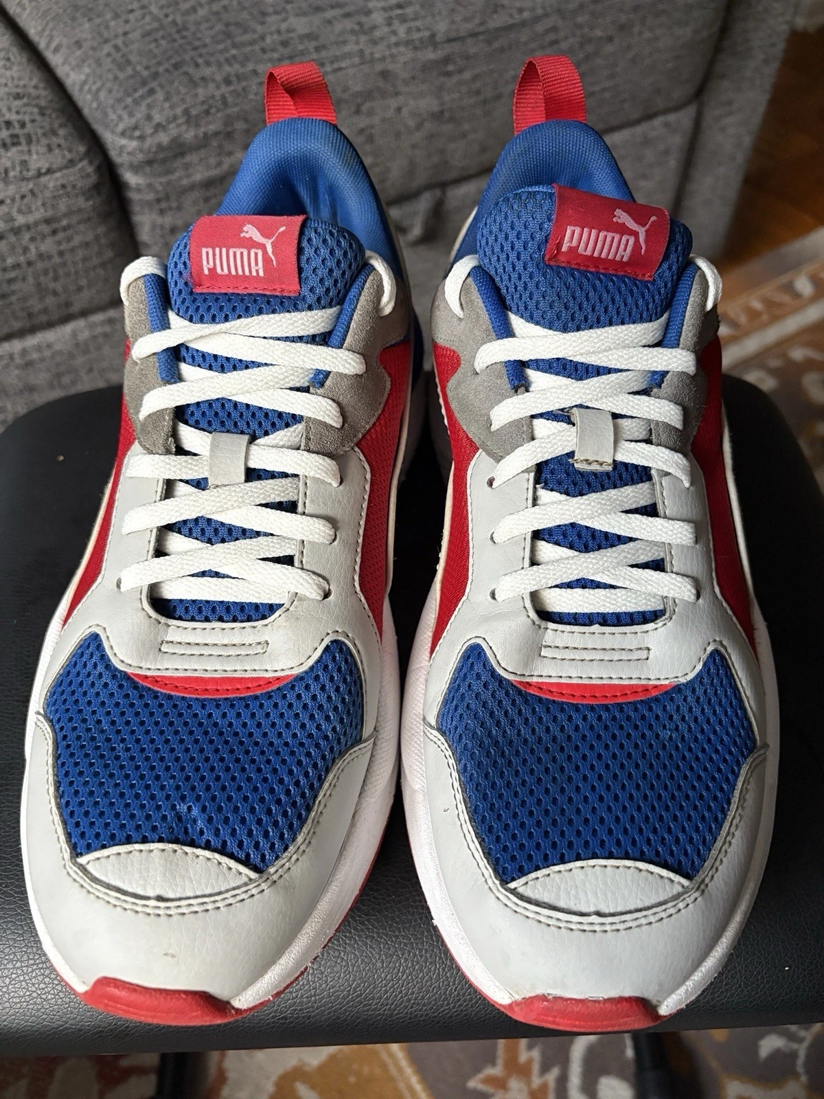 Scarpe da corsa sneakers Puma uomo X Ray 372602 04 blu rosso bianco taglia 11