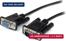 StarTech.com 3m Black Straight Through DB9 RS232 Serial Cable - DB9 RS232 Serial