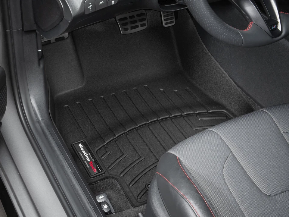 WeatherTech FloorLiner for 2021-2025 Hyundai Elantra Hybrid - 1st Row, Black - Image 2 of 4