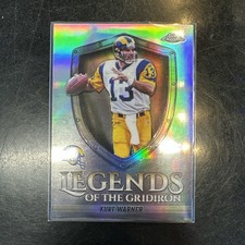 2025 Topps Chrome Football Legends of the Gridiron Kurt Warner LOG-1 Refractor