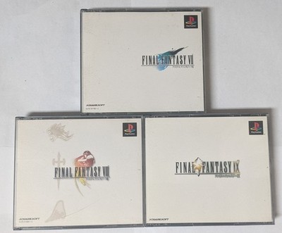 PlayStation 1 Japanese Lot of 3 - Final Fantasy VII, VIII, & IX - DWcx40