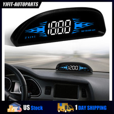 Car Universal Hud Head Up Display Gps Speedometer Speed Compass Overspeed Alarm