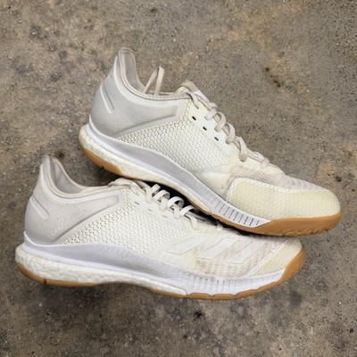 adidas Crazyflight X Cloud White Gum Sole Volleyball Tennis Shoes US 9.5 *STAINS