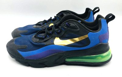 Nike Air Max 270 React AO4971-005 Blue Running Shoes Sneakers Men Sz 9.5 NIB NEW