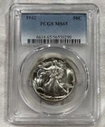 GRADED 1942 Walking Liberty Half Dollar PCGS MS65 Silver American Coin