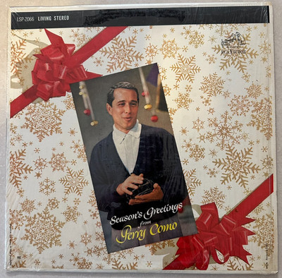 Perry Como - Season's Greetings From - VG+ 1959 RCA vinyl LP vintage - Christmas
