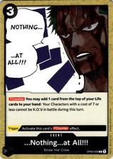...Nothing...at All!!! OP06-096 Common Wings of the Captain One Piece Near Mint