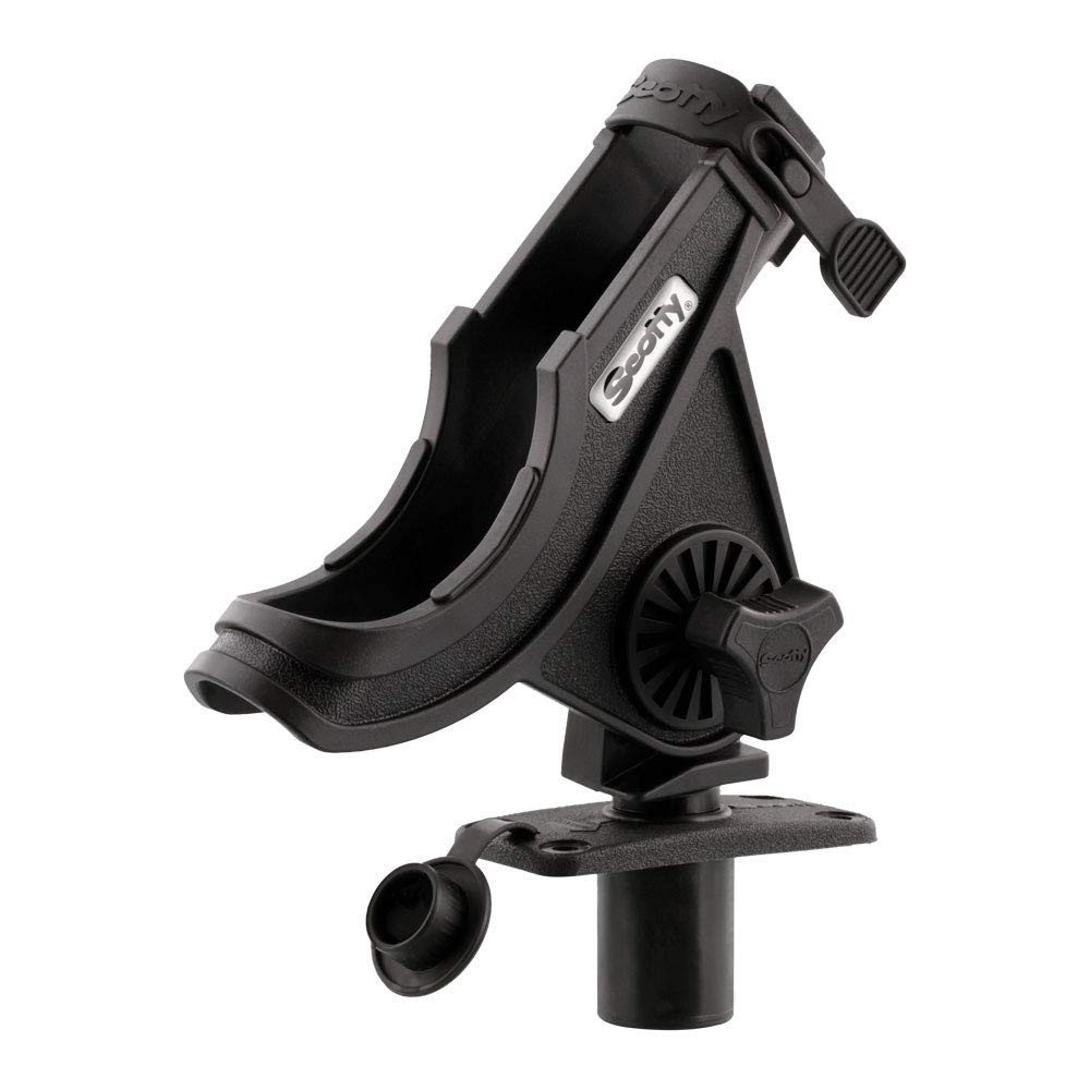 Scotty Baitcaster Spinning Rod Holder Black Flush Deck Mount