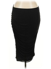 Ava & Viv Women Black Formal Skirt 1X Plus