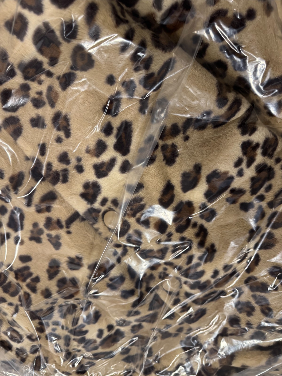 NWT Dennis Basso QVC 30th Anniversary Cheetah Faux Fur Coat, Size 1X, Rtail $175