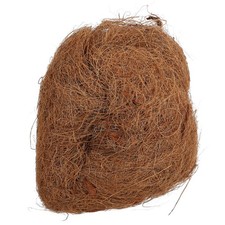 Set of 2 Natural Brown Coconut Fiber Bedding for Bird Nests and Animal Shelter
