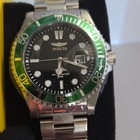 Invicta Pro Diver Men's Quartz 40mm Black Dial Green Bezel 100m Date Box — photo 2