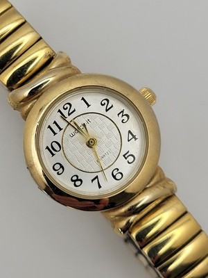 Watch-it Ladies Gold-tone Quartz Watch New Battery MLN3030