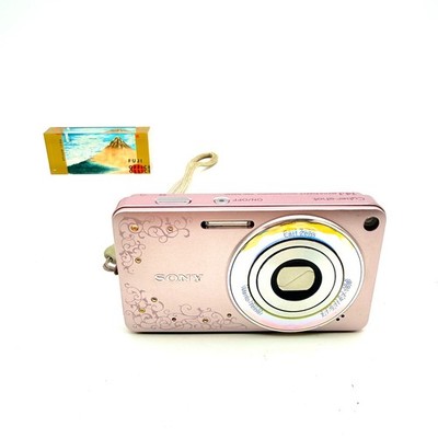 Sony Cyber-shot DSC-W350D 14.1MP Jewel Pink Compact Camera Japan