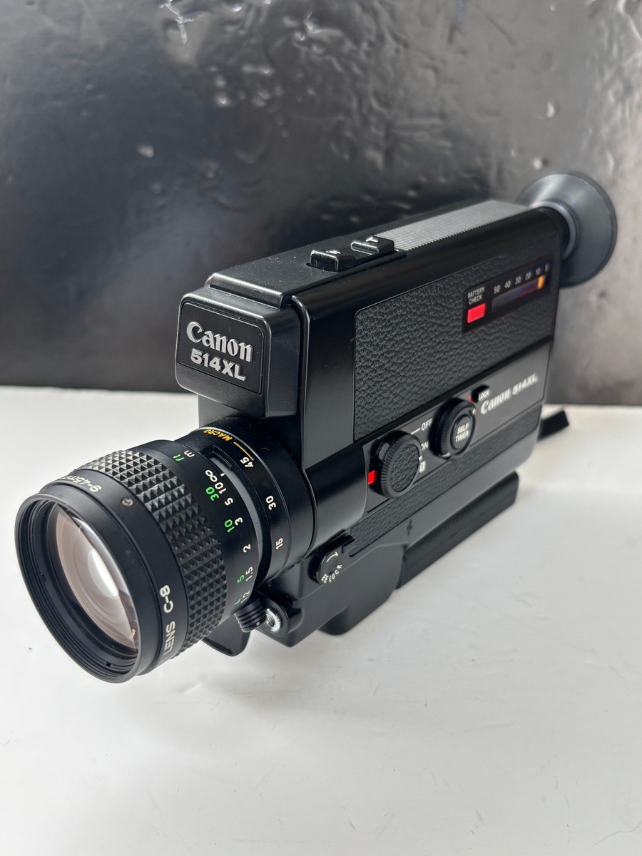 Tested 🌟 N-Mint+3🌟 Canon 514 XL Super8 Movie Camera Zoom 9-45mm
