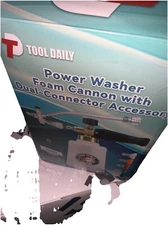 Tool Daily Foam Cannon for Pressure Washer with Double Tip Attachment, Dual Lanc