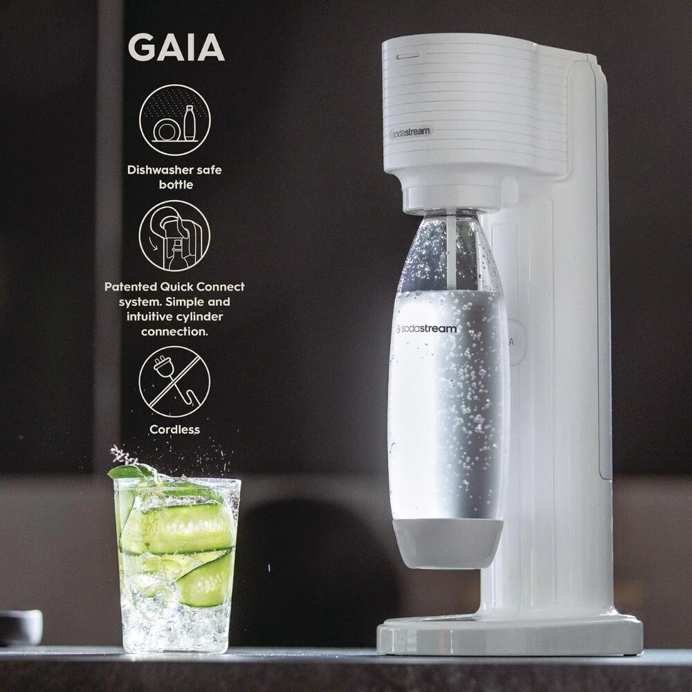 SodaStream Gaia Sparkling Water Maker - White | eBay
