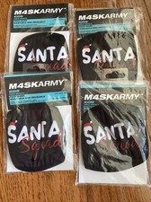 M4SKARMY Kids SANTA Christmas Face Mask Washable Reusable