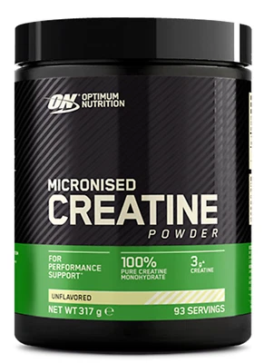 Optimum Nutrition Micronised Creatine Powder 317g Unflavoured 88 Servings
