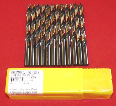11/32'' Jobber Drill Bit Bits Black & Gold Morse Marxman MX1080608 USA