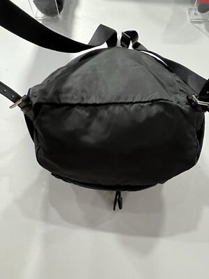Prada Vela Nylon Tessuto Black Backpack With Certificate Of