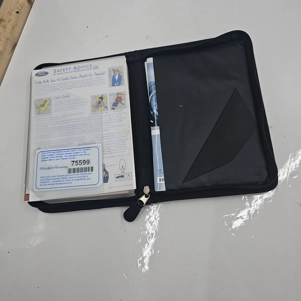 2008 Ford Escape Factory Original Owners Manual Portfolio Cloth Case - Image 2 of 3