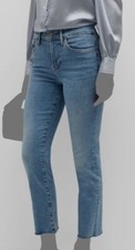  248 Frame Women's Blue Le High Straight Raw After Jeans Pants Size 30