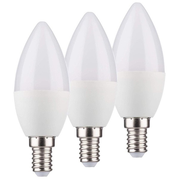 3X MüLler-Licht Led E14 B35 Kerze 5,5W = 37W 470Lm Matt 120° 230V Warmweiß 2700K-image