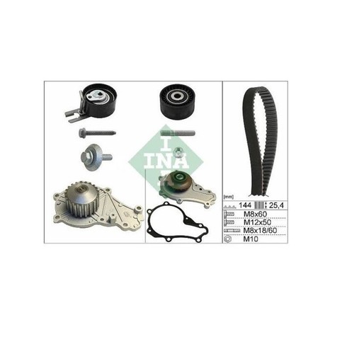 Kit Distribuzione + Pompa Acqua INA Ford 1.4 TDCi Citroen Peugeot Toyota 1.4 HDi - Imagen 2 de 3