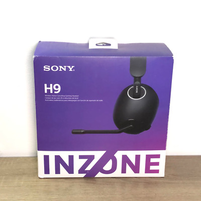 Sony Inzone H9 Headset Wireless Noise Canceling Gaming PS5 PlayStation 5 Black