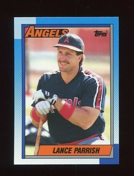 1990 TOPPS TIFFANY #575 LANCE PARRISH CALIFORNIA ANGELS 